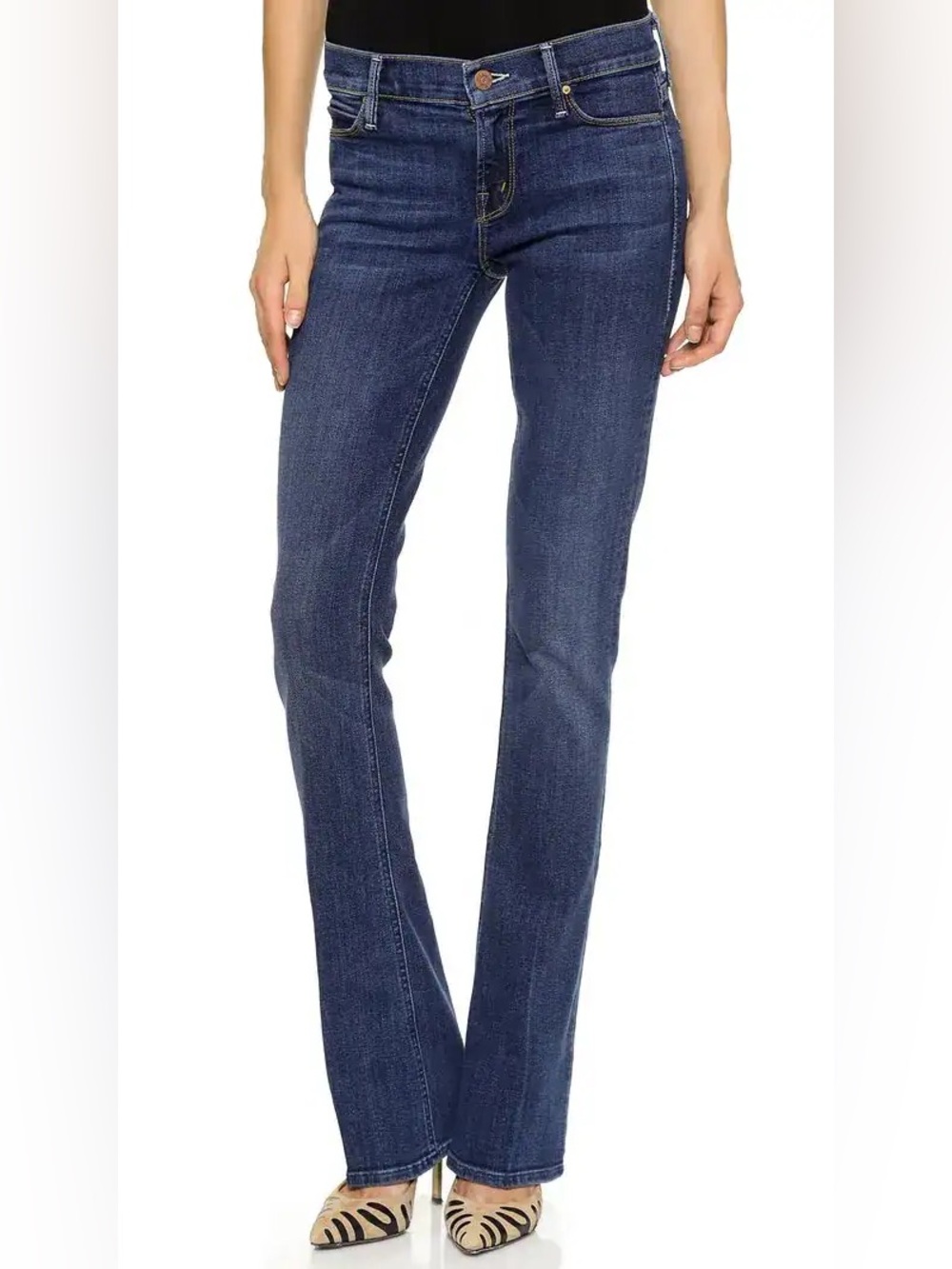MOTHER The Runaway Skinny Flare Jeans in Flowers from Storm wash size 27